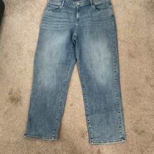 Talbots Women's Medium Blue Straight Jeans 18W NEW
